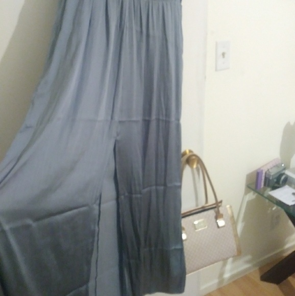 Grey blue Satin H&M Dress - Picture 2 of 4